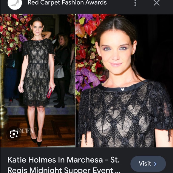 Marchesa cocktail dress size 6, worn once - in perfect condition. - Picture 10 of 12